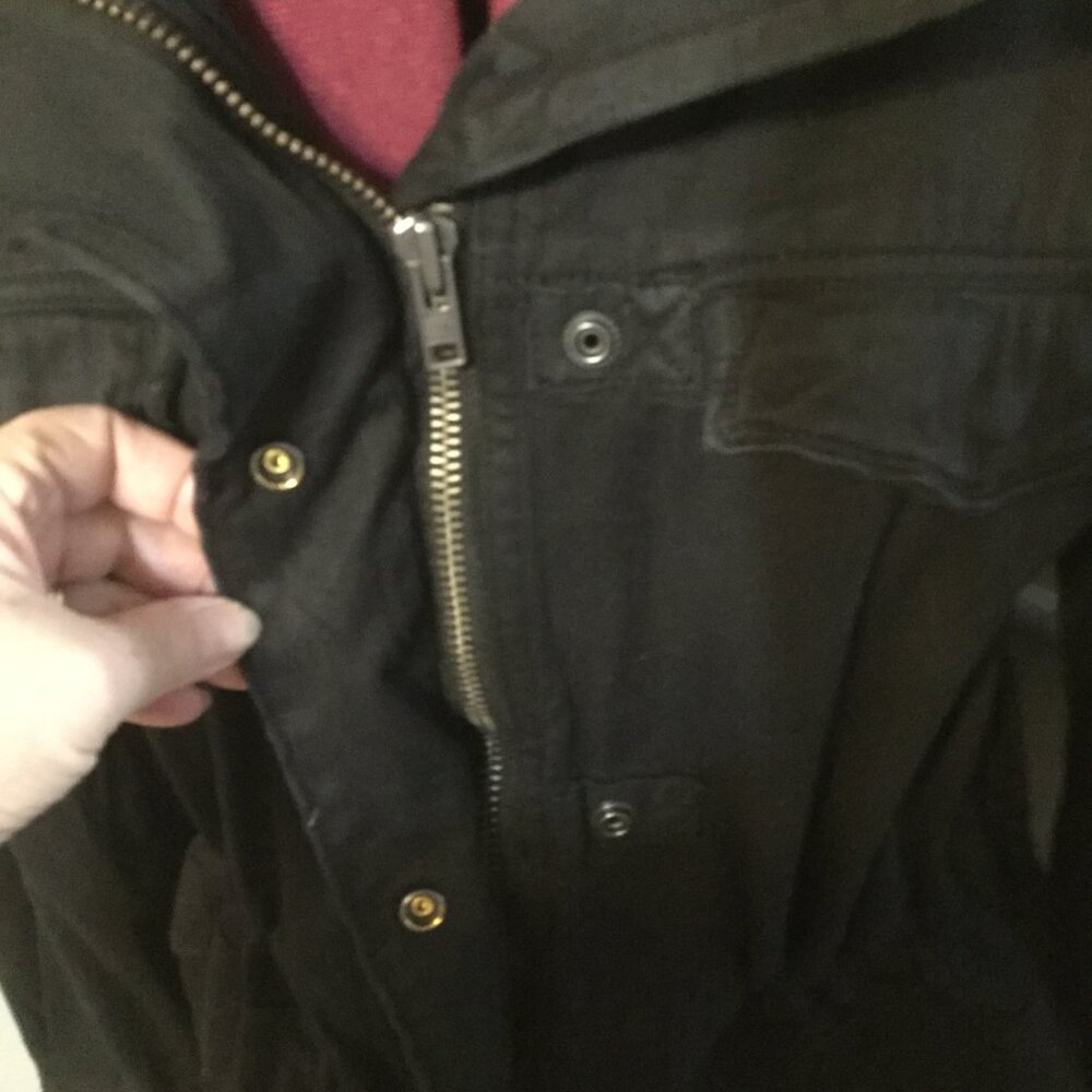 NWT We The Free Arya Utility Jacket size Medium zipper and snap closure black - Picture 2 of 9